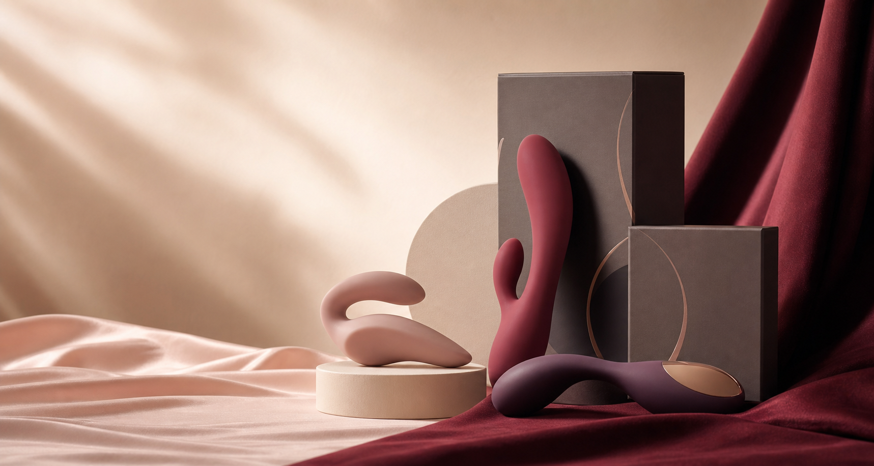 Premium intimate wellness product still life
